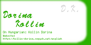 dorina kollin business card